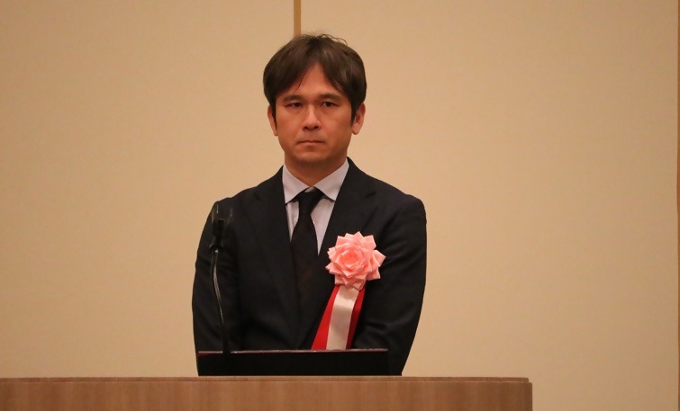[Lecture by Takahama, Director of the Space Industry Division, Ministry of Economy, Trade and Industry]